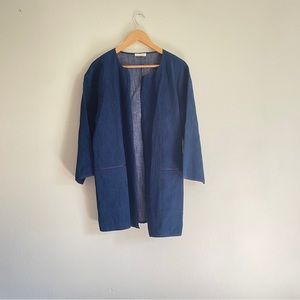 Eileen Fisher Briar Patch Indigo Dimond Coat